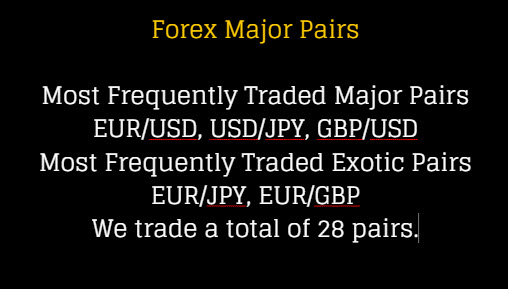 Major pairs forex trading
